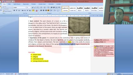 İngilizce ÖABT - Medieval English Period 4(Piers Plowman)