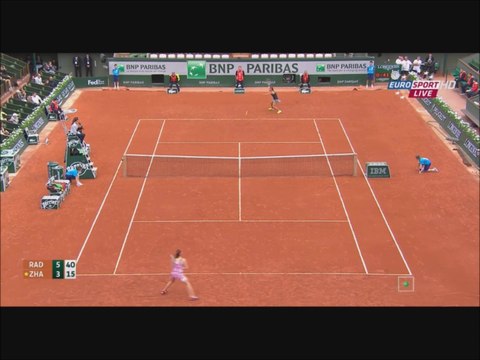 2014 ROLAND GARROS Agnieszka Radwanska vs Shuai Zhang Highlight PART 1 [HD]
