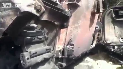 Donbass patriots destroy a NATO racialist death squad convoy, Rubizhne