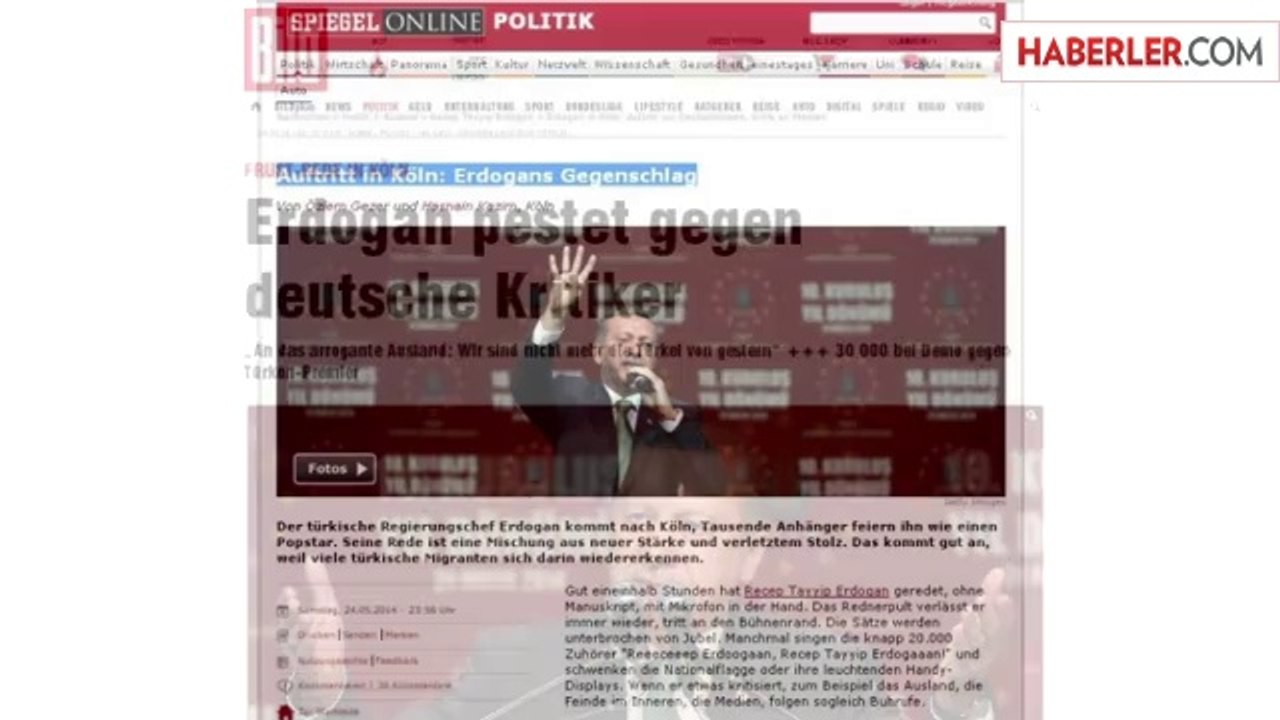 Erdoğan'ın Köln Ziyareti Alman Basınında Büyük Yankı Uyandırdı
