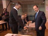 Européennes: François Hollande a voté à Tulle - 25/05