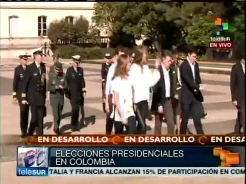 Juan Manuel Santos se alista para votar en presidenciales colombianas