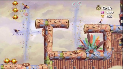 Rayman Origins - Désert des didgeridoos - Contre-la-montre