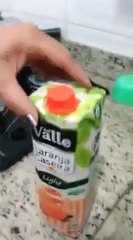 Objeto estranho é encontrado em Suco de Laranja Del Valle