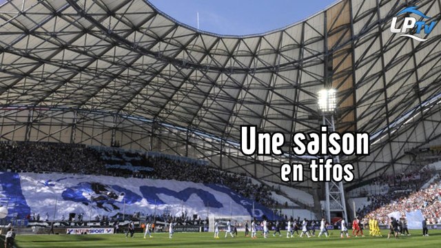 Tifos et banderoles au Vélodrome