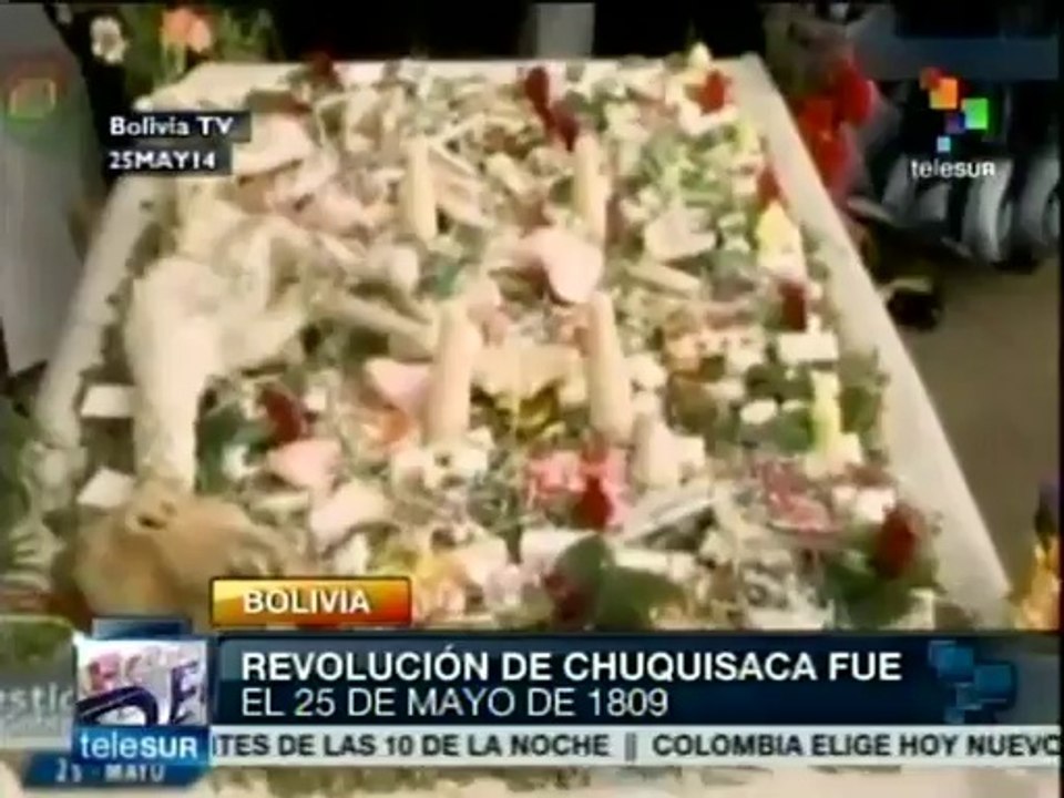 Recuerda Evo Morales 205 años de revolución de Chuquisaca