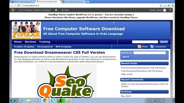 How to Create Website online Urdu - WordPress Tutorials in Urdu Learn Widgets Lesson- 7