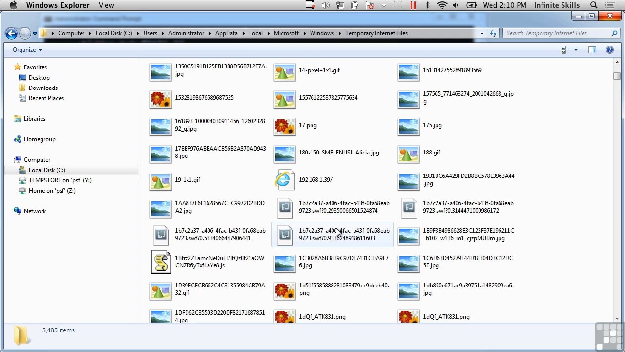 Internet Cache, Cookies, Etc