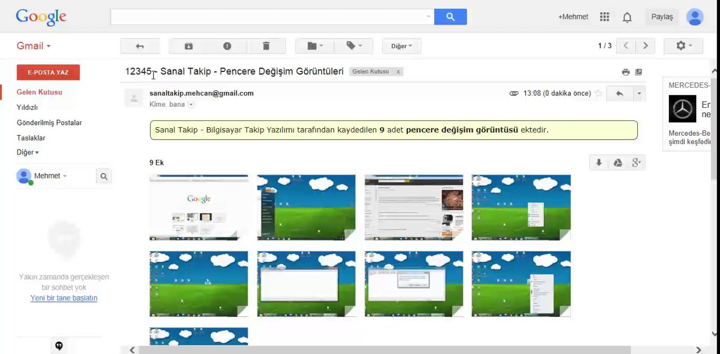 Sanal Takip - Bilgisayar Takip Yazılımı E-Posta Ayarları ve Raporlama Yöntemi