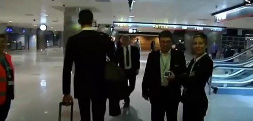 Llegada del Atlético de Madrid a Barajas después de la final de Champios