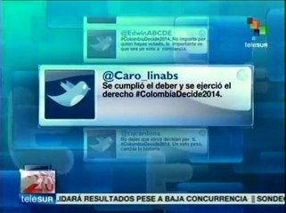 Tuiteros colombianos instan a conciudadanos a votar en presidencial