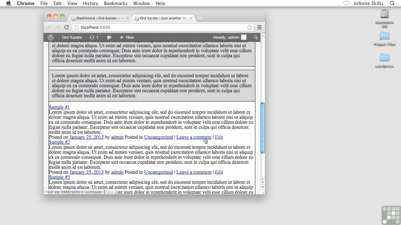 Setting The Content Box Formatting