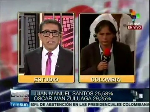 Sus leales esperan en sede de campaña al pdte. Juan Manuel Santos