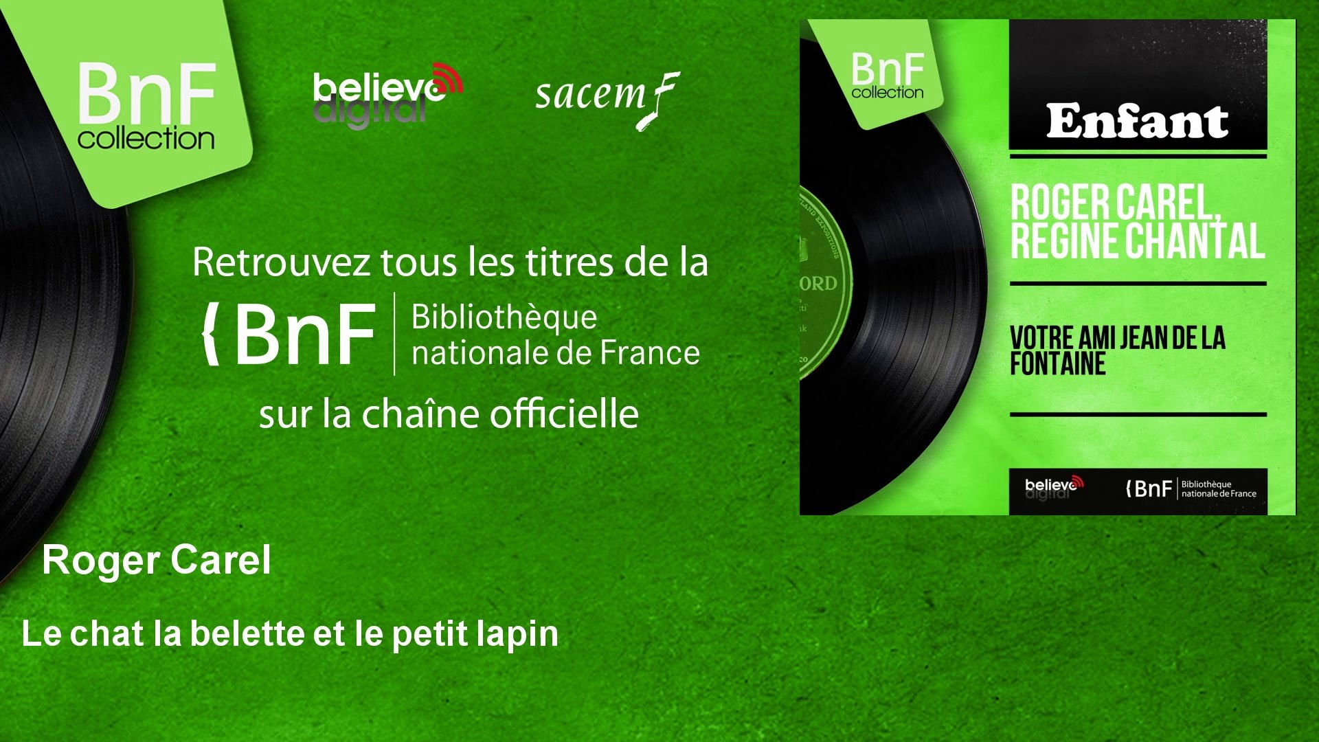 Roger Carel Le Chat La Belette Et Le Petit Lapin