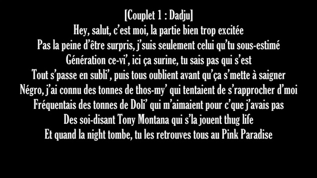 Black M & Dadju - Foncés Grosses Lèvres (Paroles / Lyrics)