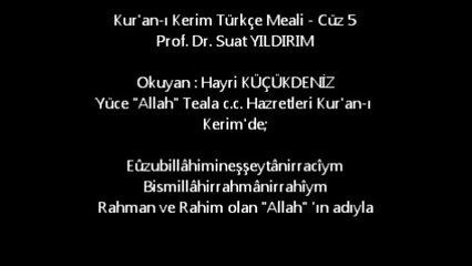 Kur'an-ı Kerim Türkçe Meali - Cüz 5