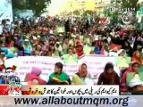 Women attending MQM Rally to express solidarity with Mr Altaf Hussain at Tibet Center Karachi