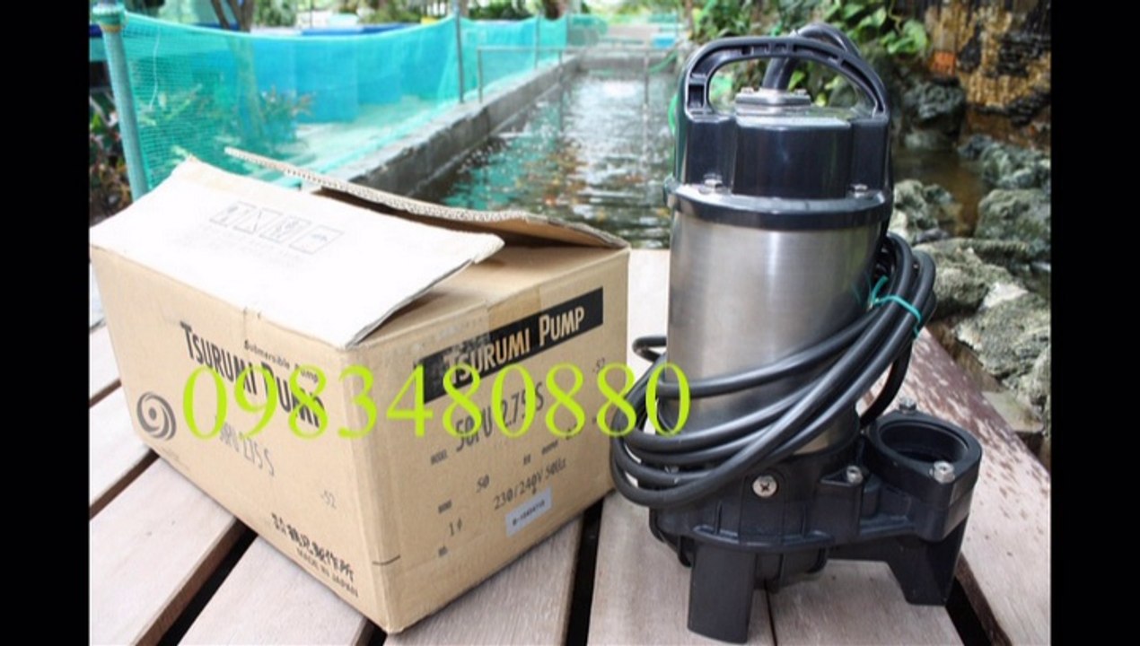 Tel "0983480880//Máy bơm hút bùn đặc Tsurumi KRS2-100, bơm chìm Tsurumi 6Kw