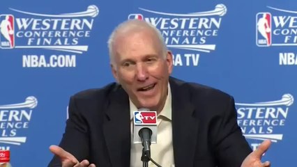Gregg Popovich Jokes About Manu Ginobili After Game 3 vs OKC