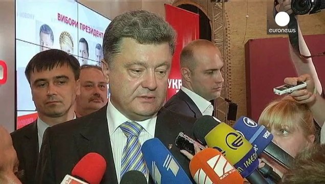 Ukrainian billionaire, Petro Poroshenko claims victory in presidential election
