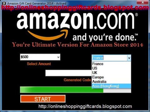 Free Amazon shopping with Amazon Gift Card Generator 2014 !