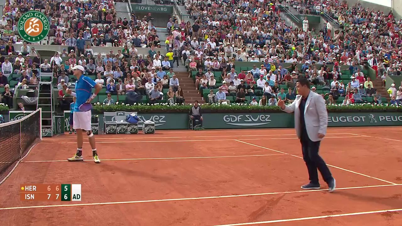 Isner / Herbert 2014 French Open Men's 1st Round Highlights