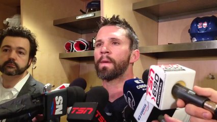 Martin St. Louis after Rangers morning skate May 25, 2014