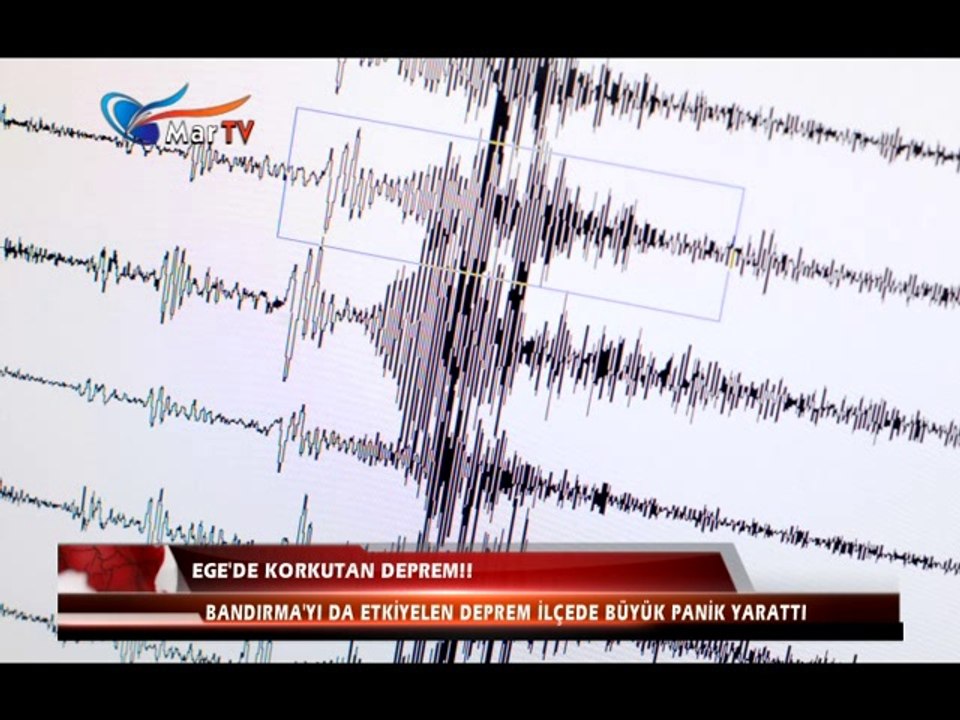 EGEDE KORKUTAN DEPREM!