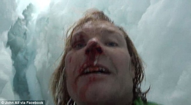 Climber falls down Himalayan crevasse