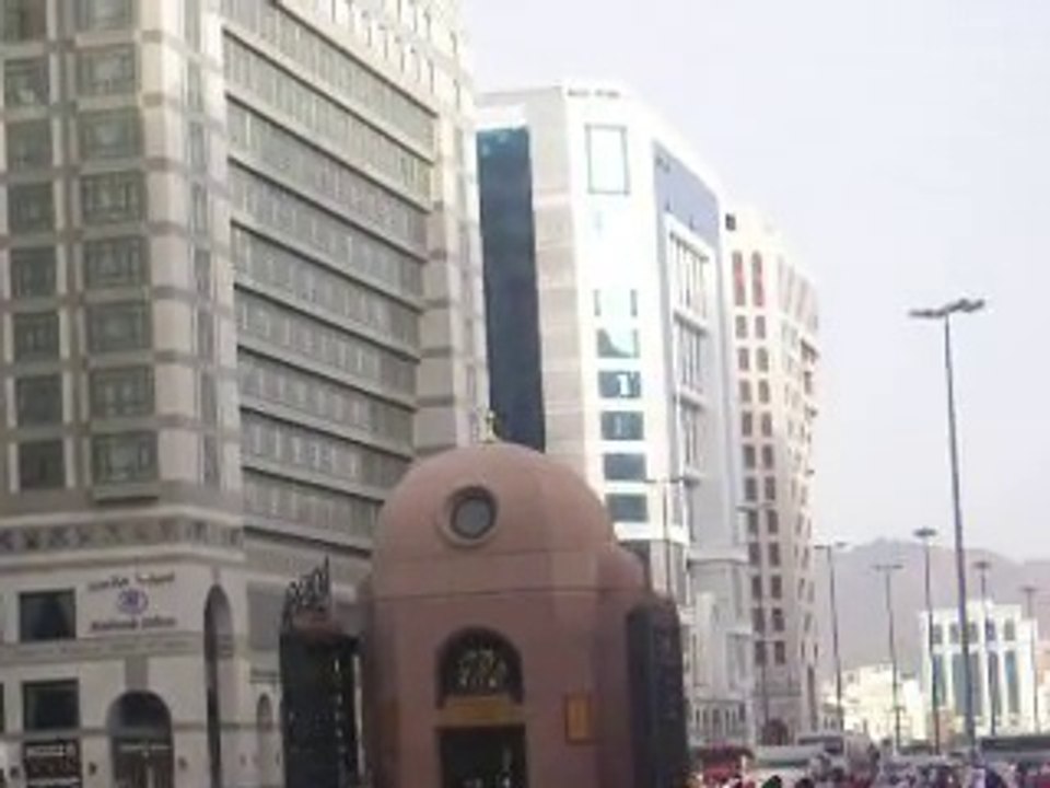 Masjid e Nabvi مسجدِ نبویؐ کا منظر گیٹ 21 سی،بی سے
