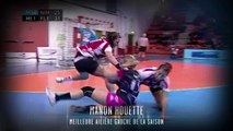 Manon Houette élue meilleure ailière gauche (Nuit du Handball 2014)