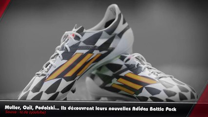 Muller, Ozil, Podolski... Ils découvrent leurs nouvelles Adidas Battle Pack !