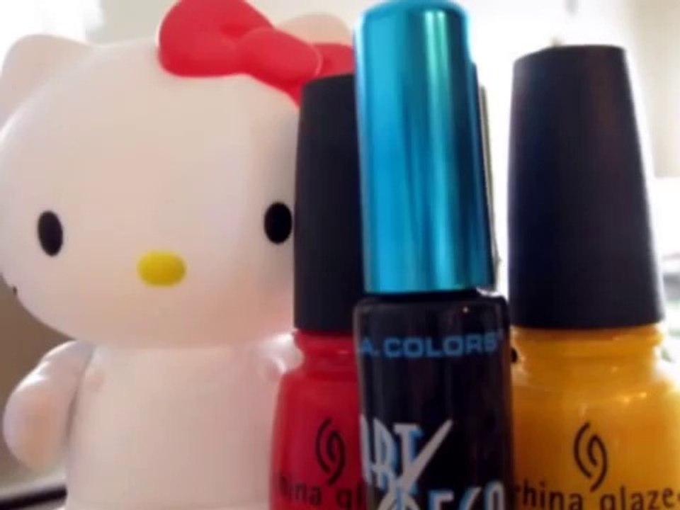 Hello Kitty Fransız Tırnaklar