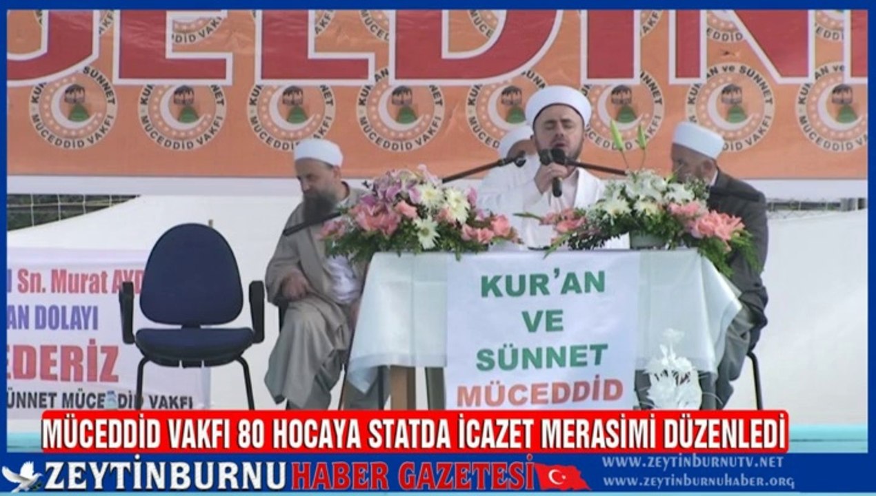 MÜCEDDİD Vakfı 80 Hocaya Statda İcazet Merasimi Düzenledi 1