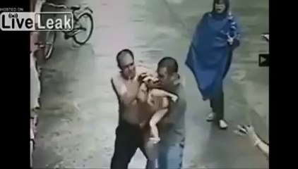 Man Catches Baby In Window Fall