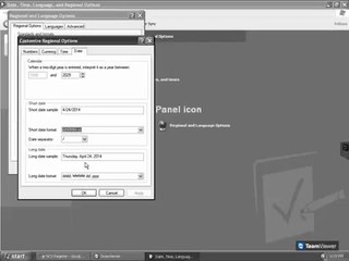 Set Date Format - Windows XP
