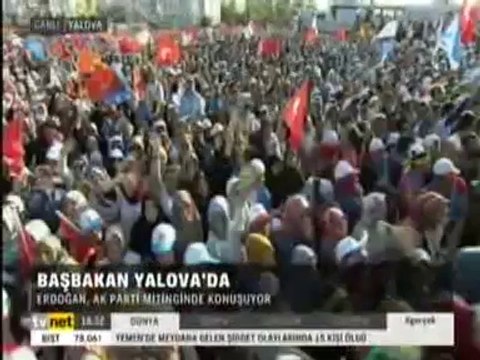 Başbakan Tayyip Erdoğan Yalova Mitinginde Vatandaşlara Hitap Etti