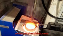Lead removed from gold doré using 50 kg Induction Furnace