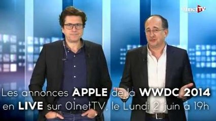 Keynote Apple 2014 en live sur 01netTV le 2 juin.
