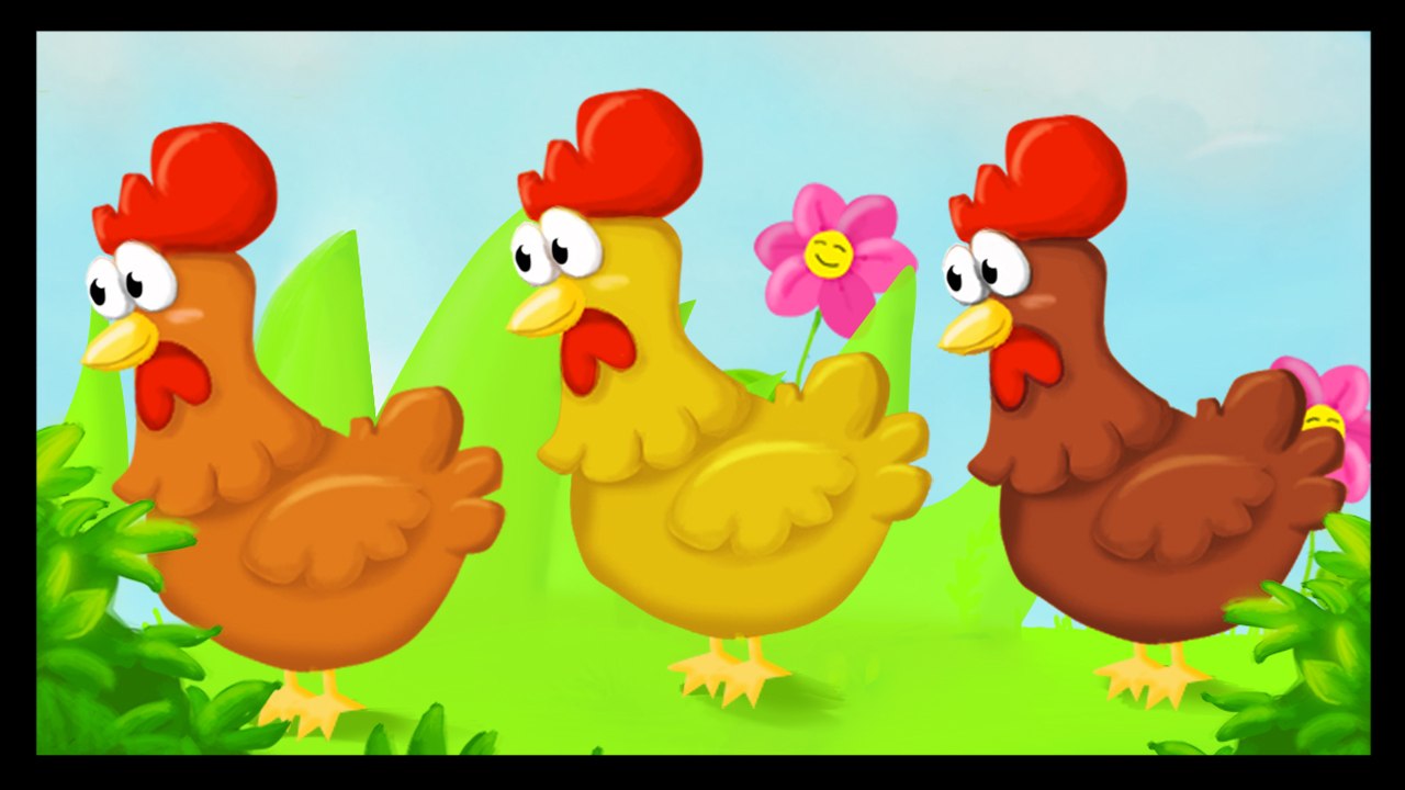 Quand trois poules vont aux champs - Comptines