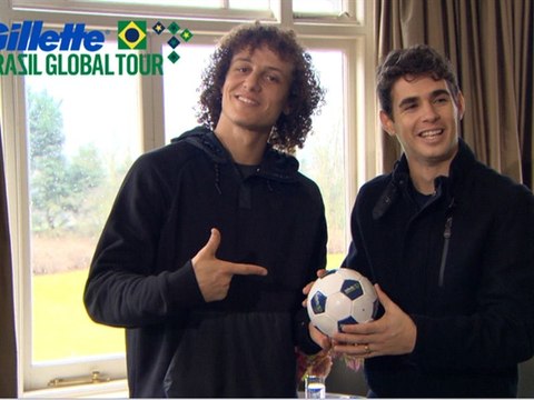 L'improbable tennis ballon de David Luiz et Oscar !