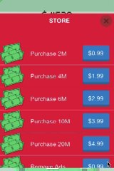 Make it rain Game purchase from chupa for your own apple account.