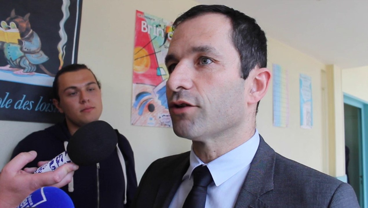 Benoît Hamon en visite à Moulins