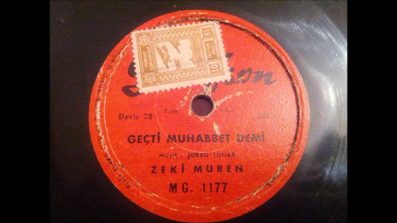 Zeki Müren - Geçti Muhabbet Demi - Taş Plak Kaydı