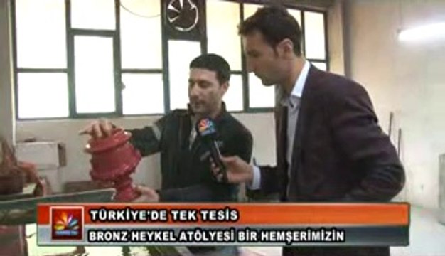 BRONZ HEYKEL ATÖLYESİ BİR HEMŞERİMİZİN