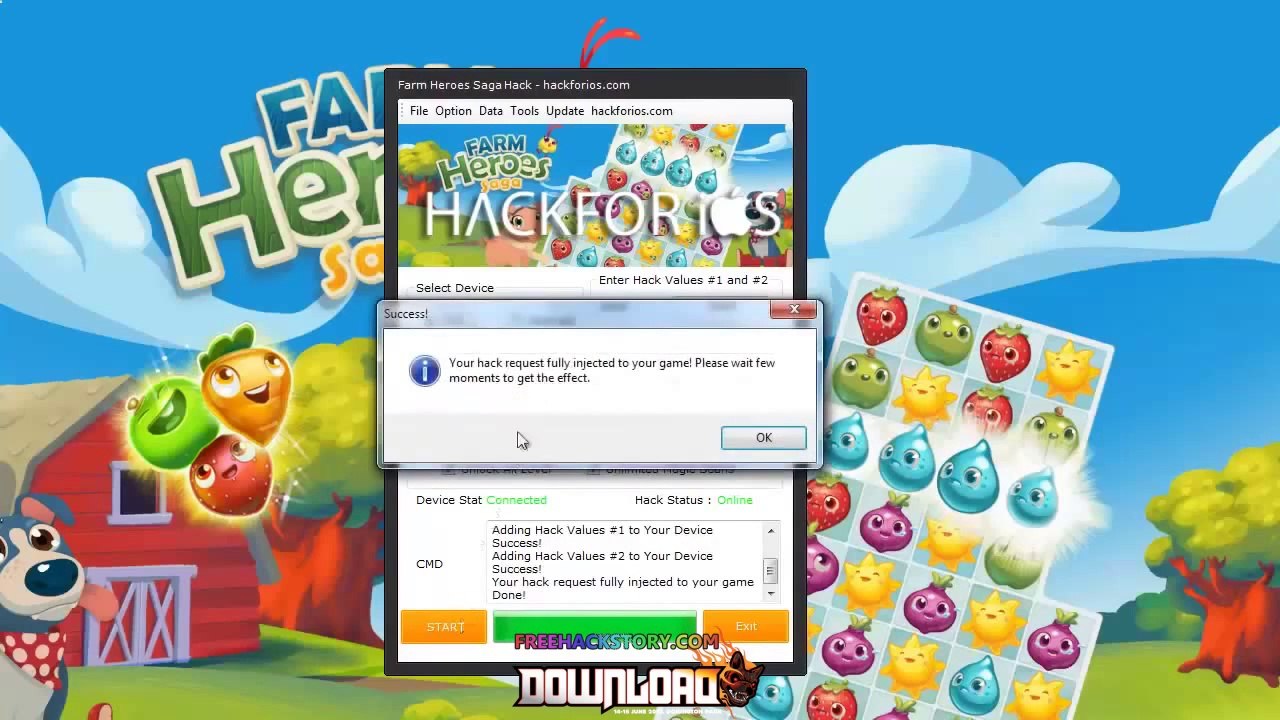 Farm Heroes Saga Hack/Cheat Android/iOs Free Download 2014 !