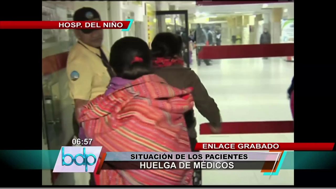 Huelga Médica: Aseguran que atención médica en Hospital del Niño es normal