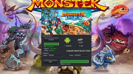 Monster Legacy Hack/Cheat Android/iOs Free Download 2014 !