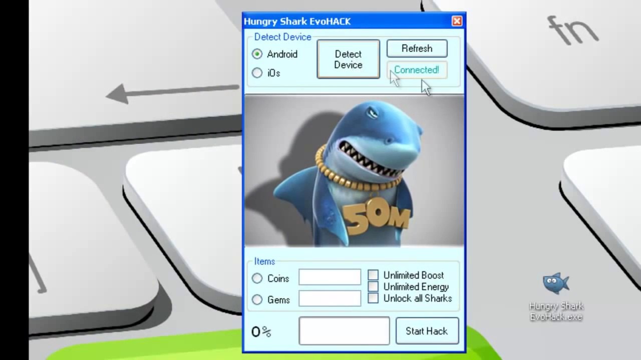 Hungry Shark Evolution Hack Cheat Android iOs Free Download 2014 (1)