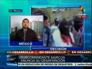 Subcomandante Marcos anuncia que "desaparece" de la dirigencia de EZLN